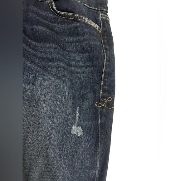 Anthropologie Level 99 Classic Blue Distressed Women Jeans Sz 28 - Picture 5 of 15